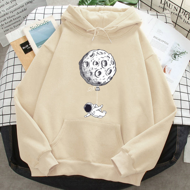 Relaxed Print Hoodie — AJ Clothing