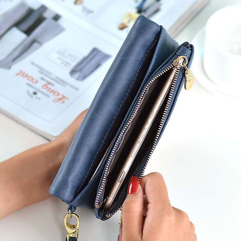 Long Leather Wallet — AJ Clothing, view 3