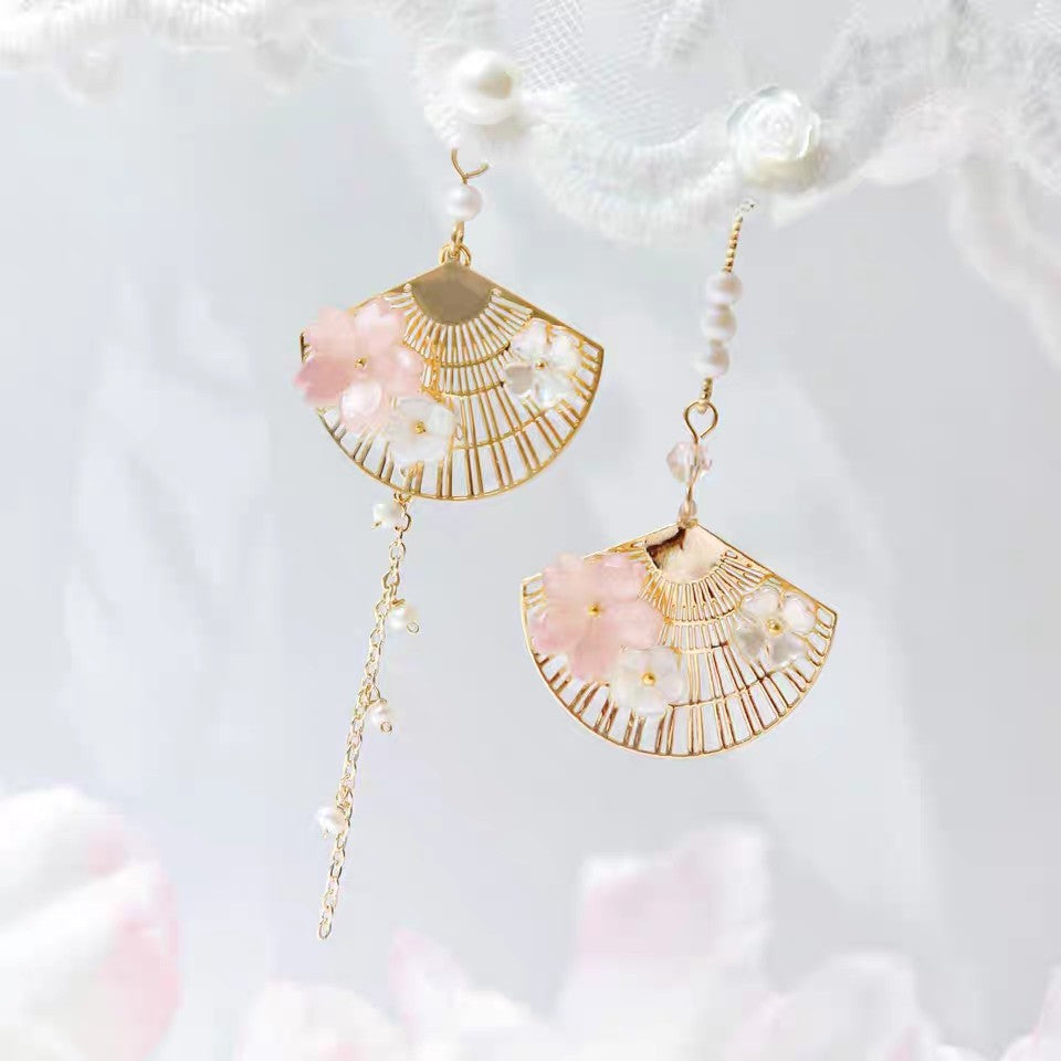 Asymmetric Fan Earrings — AJ Clothing, view 5