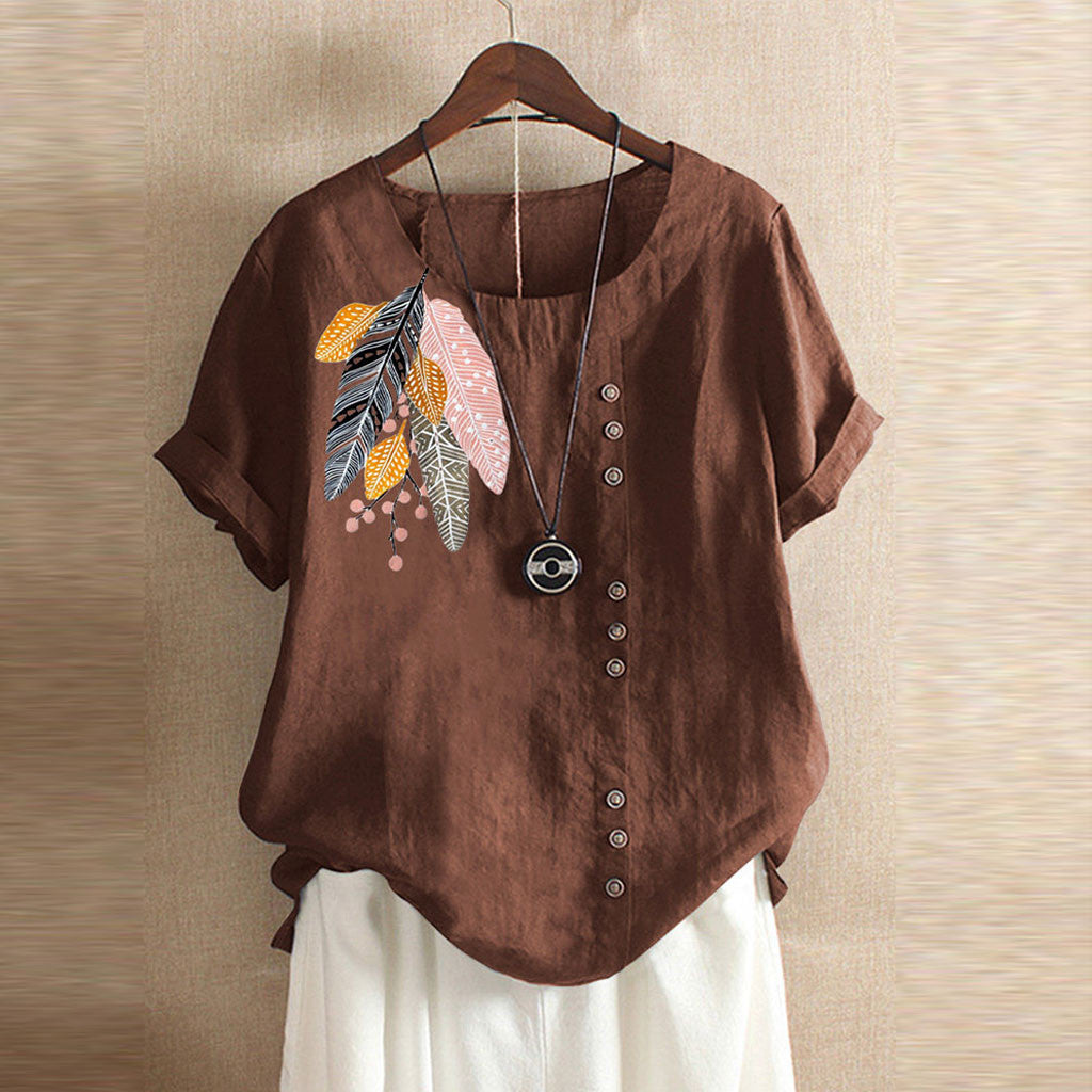 Printed Blouse — AJ Clothing, view 5
