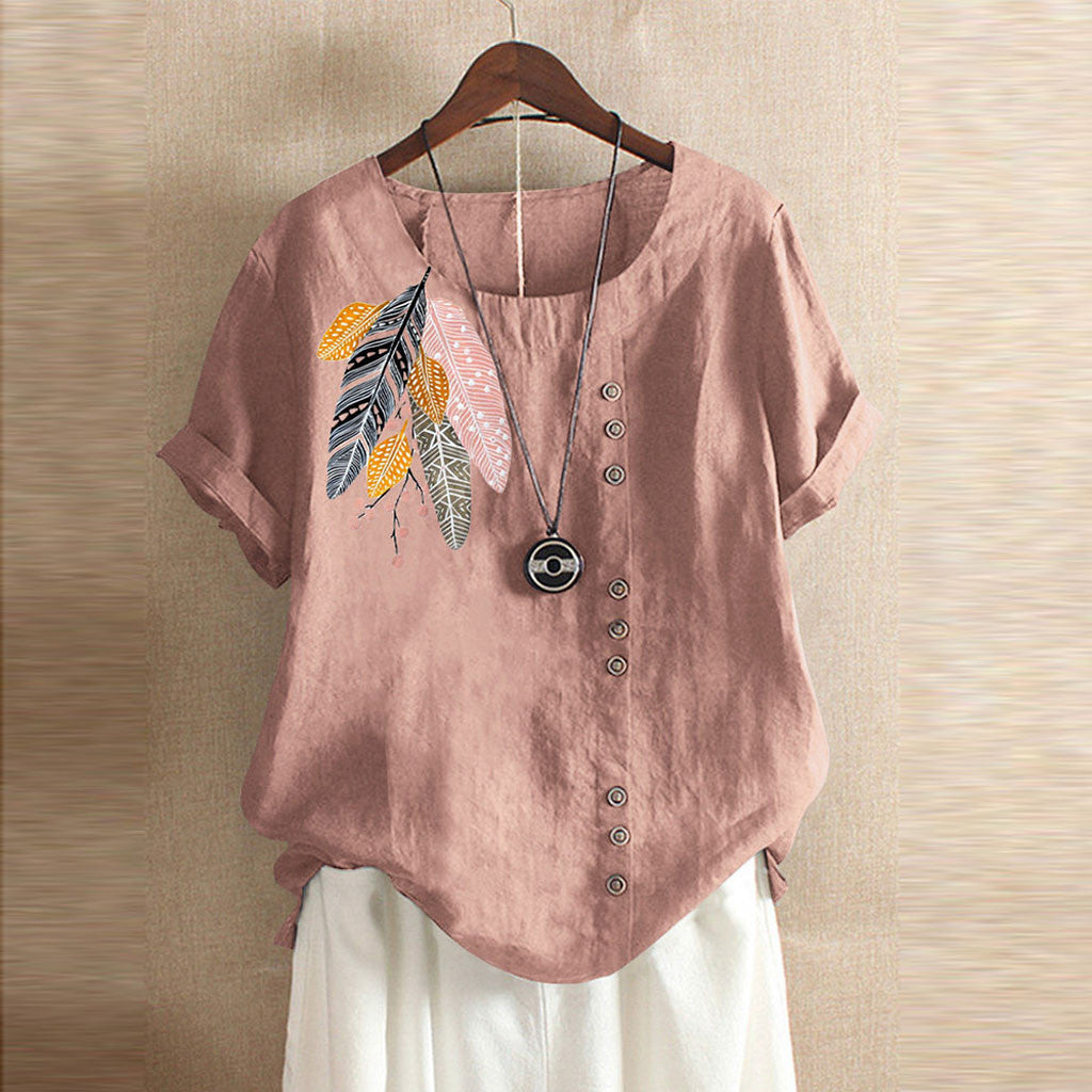 Printed Blouse — AJ Clothing, view 2