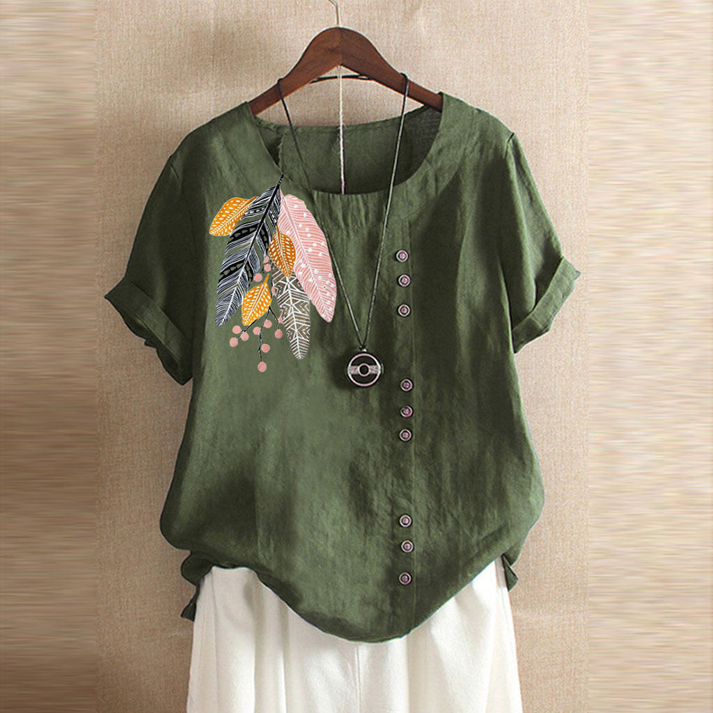 Printed Blouse — AJ Clothing, view 3