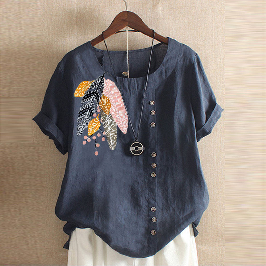 Printed Blouse — AJ Clothing, view 4