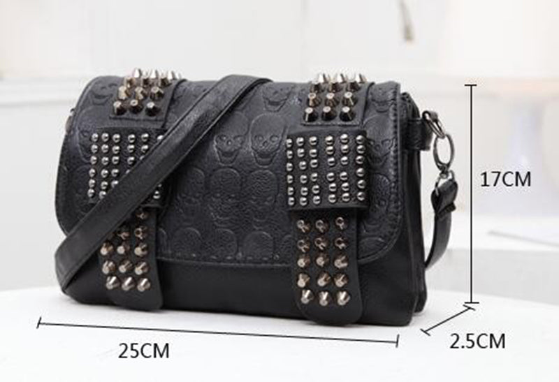 Studded Messenger Bag — AJ Clothing, view 7