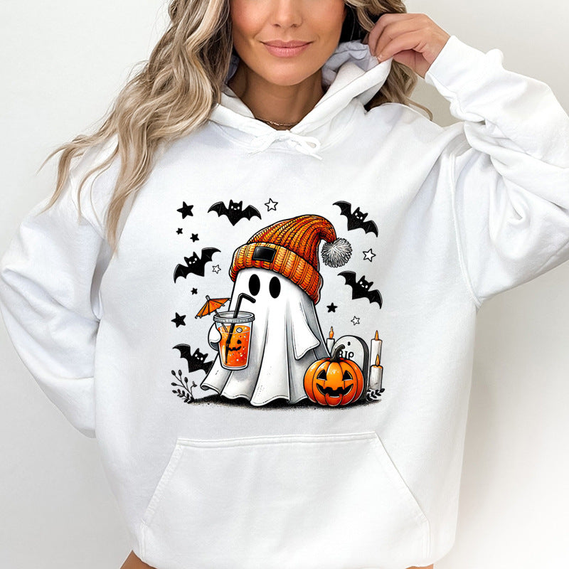 Halloween Print Hoodie — AJ Clothing, view 4