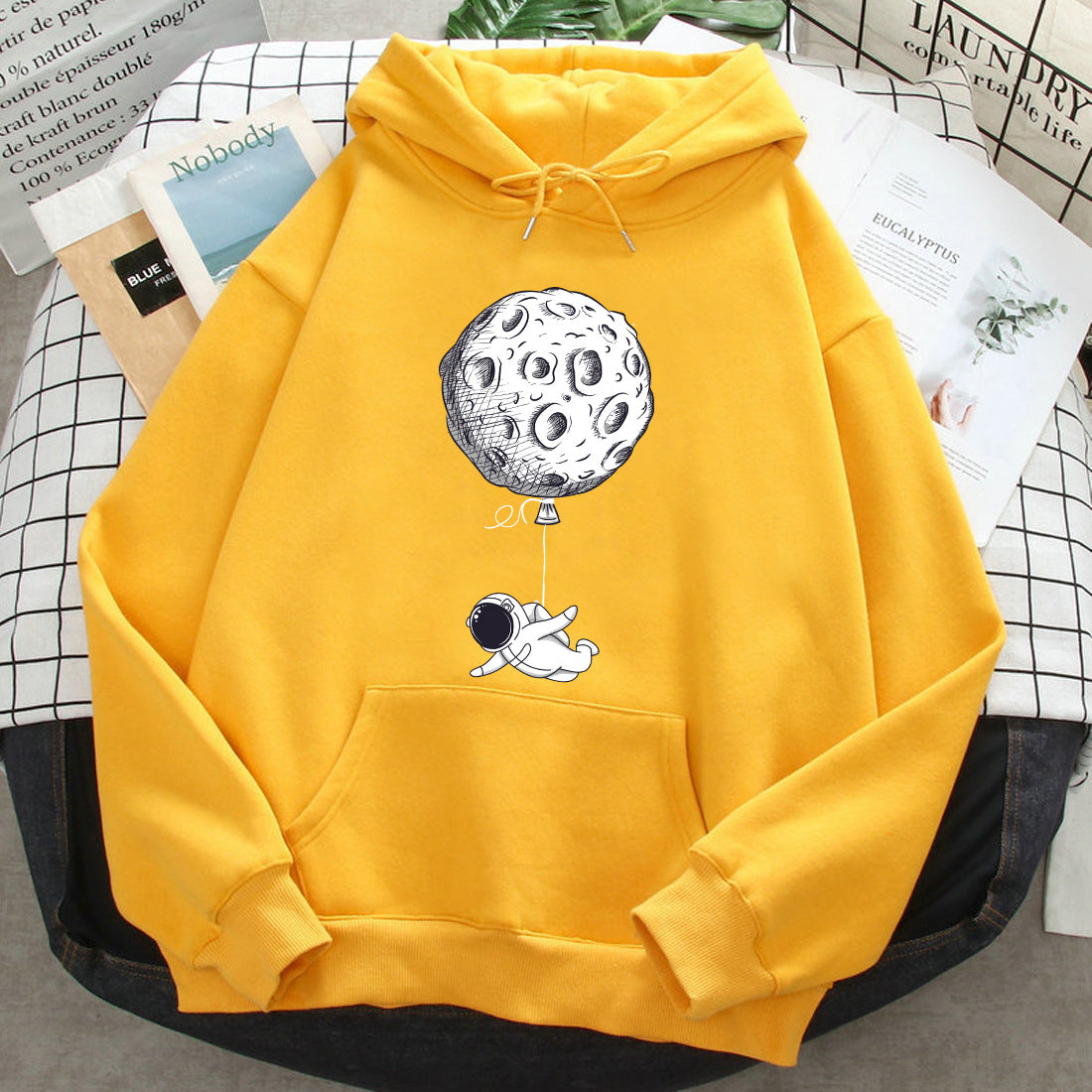 Relaxed Print Hoodie — AJ Clothing, view 2