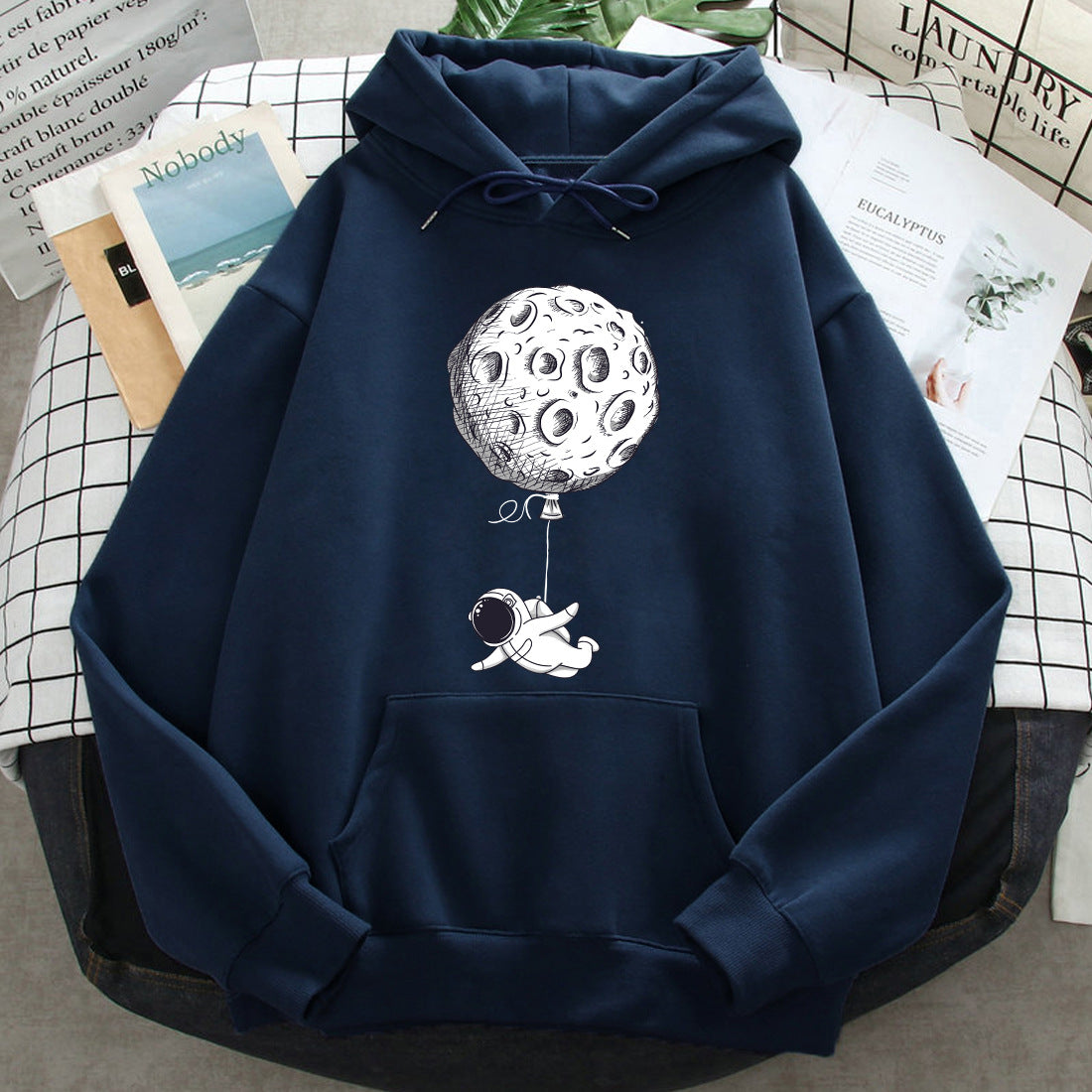Relaxed Print Hoodie — AJ Clothing, view 5
