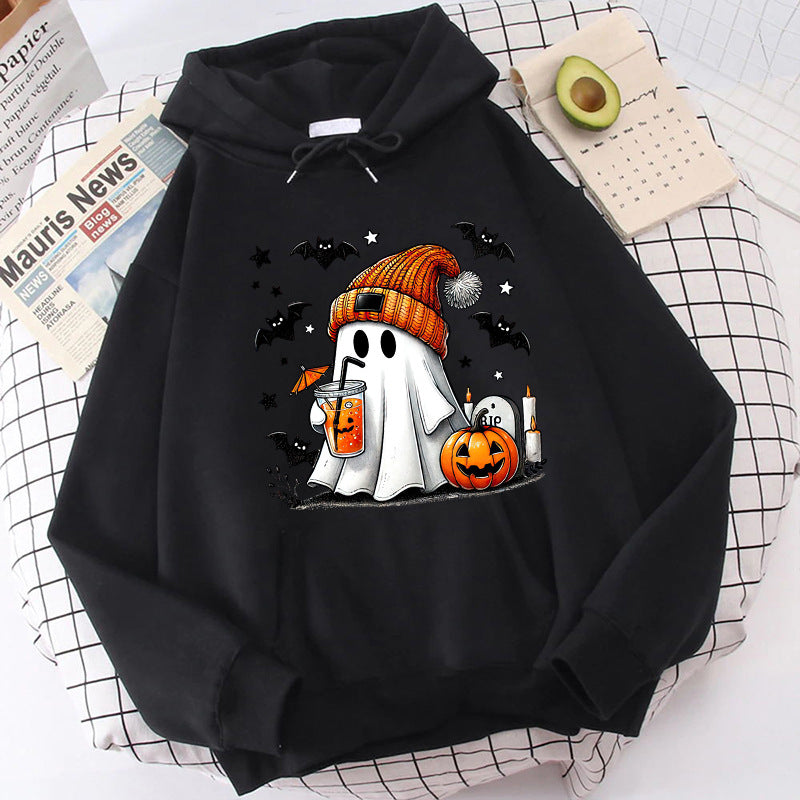 Halloween Print Hoodie — AJ Clothing, view 6